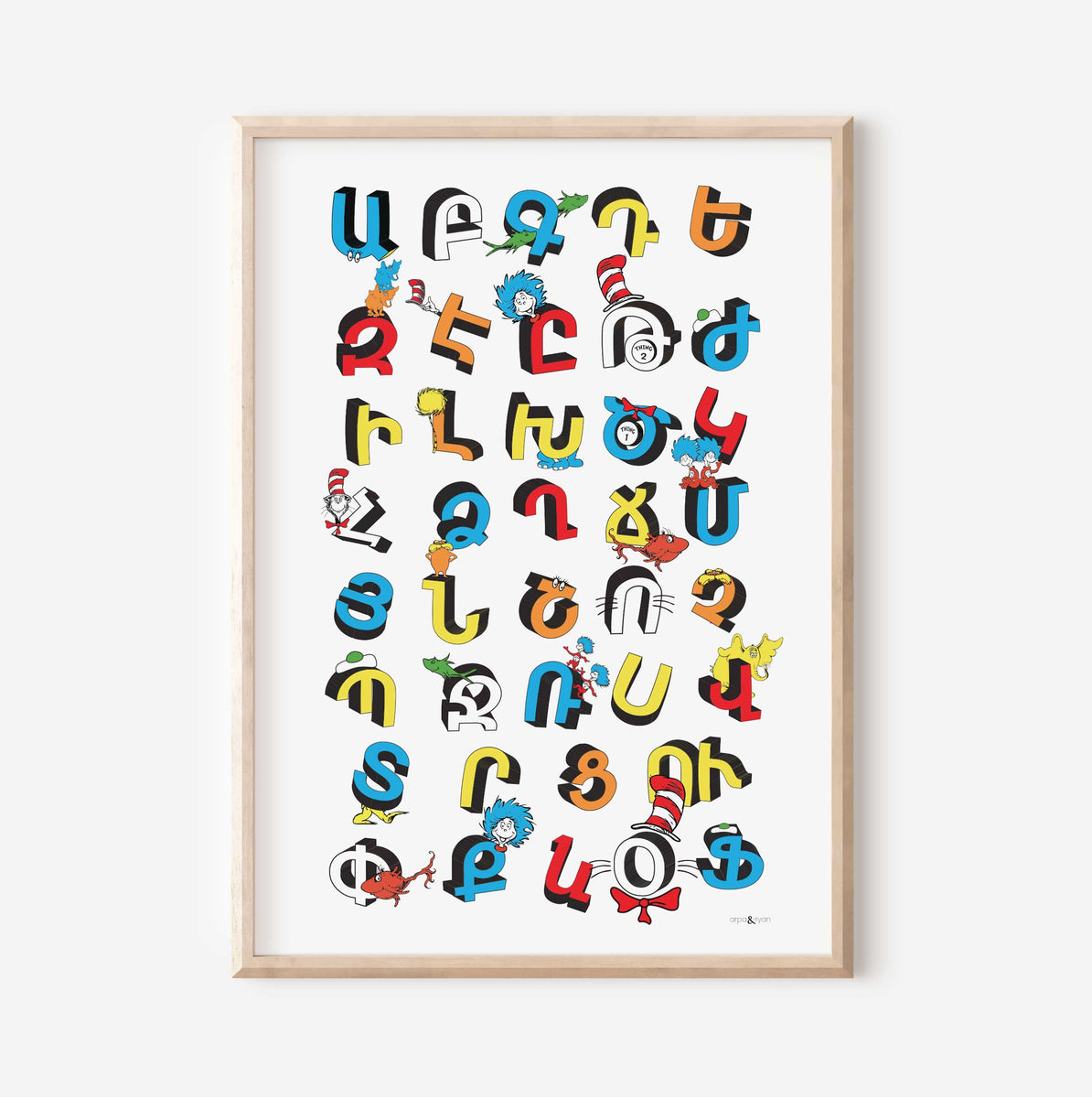 Armenian Alphabet (Shirak) - Posters - Abrilbooks.com: Armenian books,  music, videos, posters, greeting cards, and…