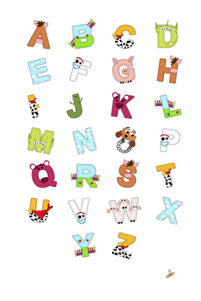 Toy Story - Name Art - English