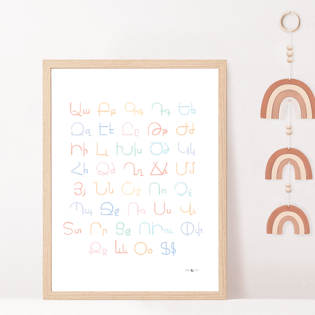 Armenian Alphabet - Lowercase And Uppercase – arpaandryan
