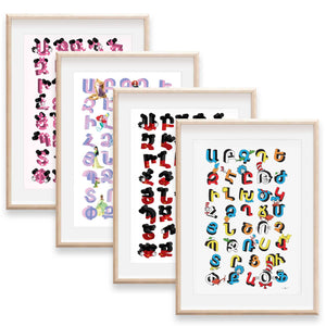 Gift Set - Armenian Alphabets (Dr Seuss, Minnie Mouse, Mickey Mouse, Disney Princess)