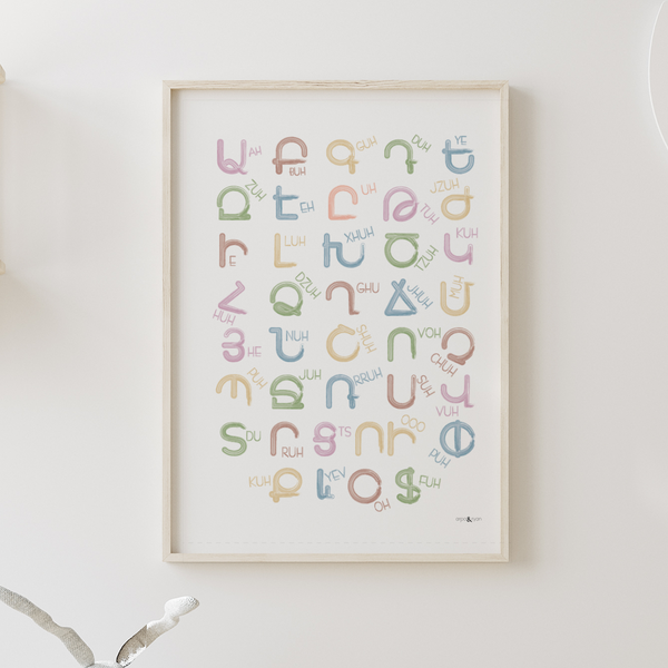 Hayr Mer Prayer & Armenian Alphabet (set of 2 prints)